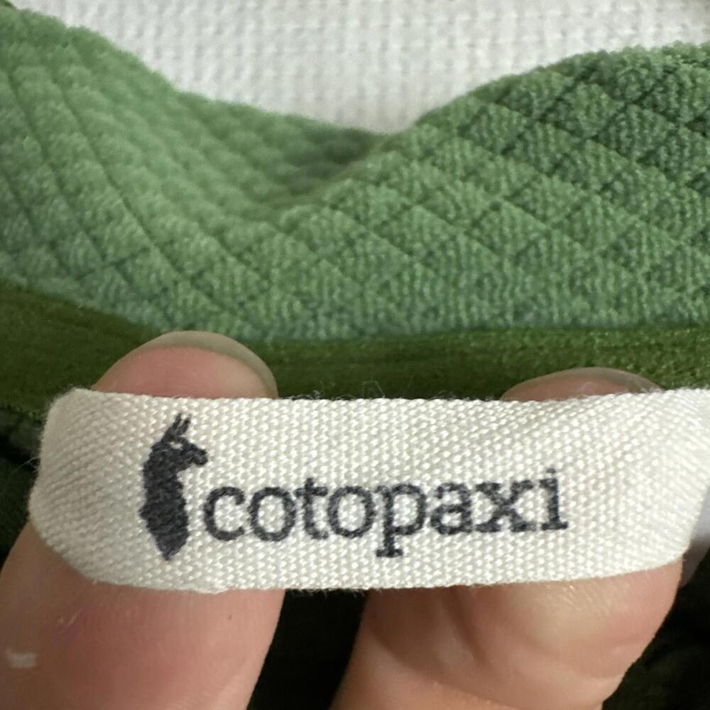 Cotopaxi Women's Large Green Color Block Full Zip Hooded Bandera Outdoor Jacket - Picture 10 of 13